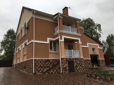 Наружная отделка дома в Речице