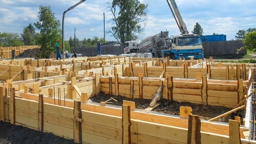 Свайный фундамент с ростверком в Речице